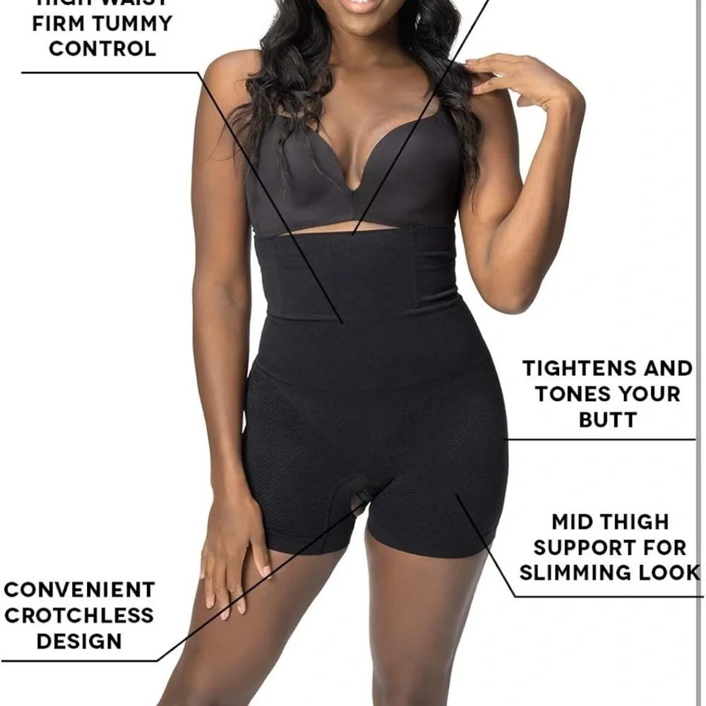 Robert Matthew Shapewear Brilliance High Waisted Mid-Thigh Shorts, XXL 14-16